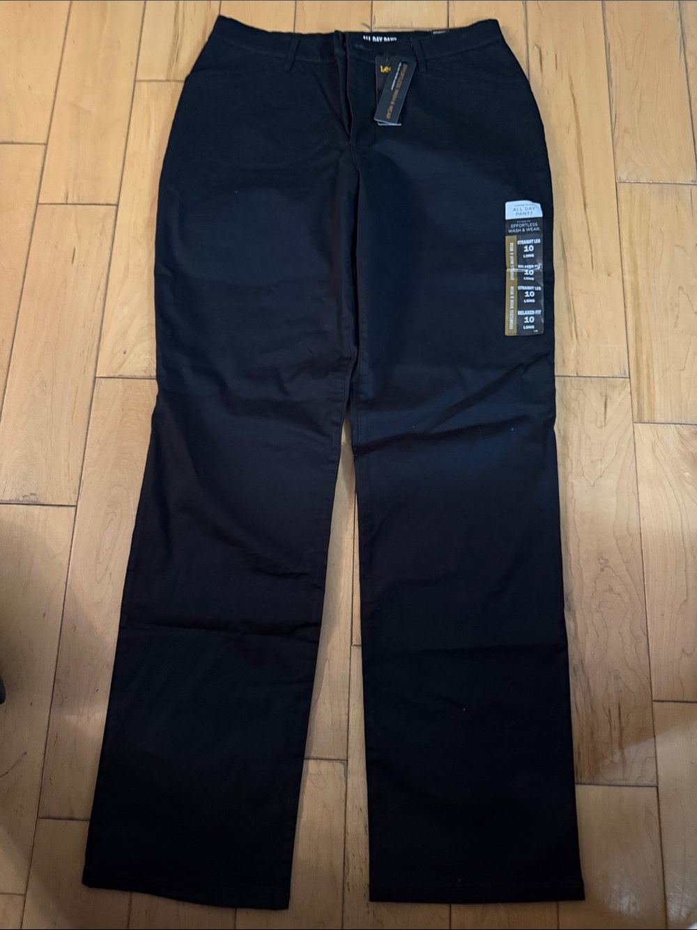 Lee Black Straight Chinos for Men